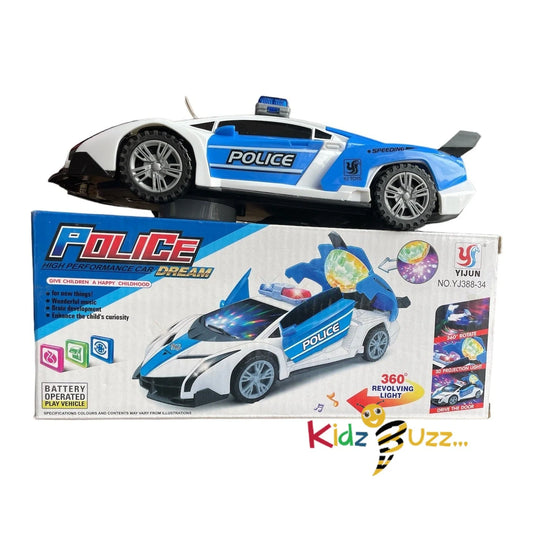 Police Deformation Dream Car- Kids Toy With 3D Light Effects