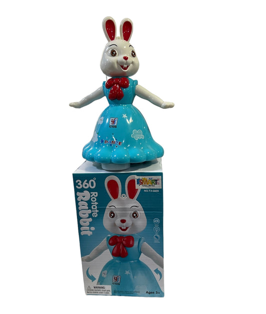 360 Rotate Rabbit Toy With Lights & Sound Effects