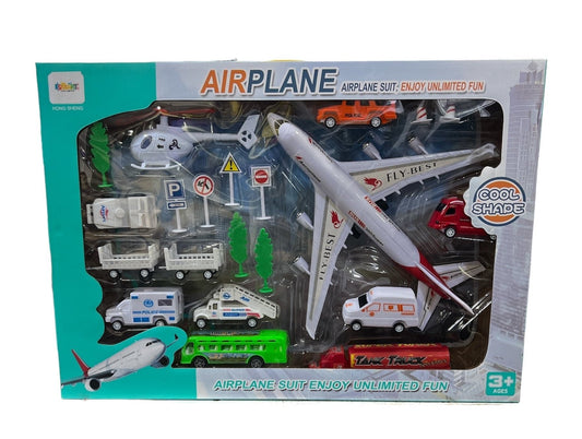 Airplane Cool Shade- Kids Airport Play Set
