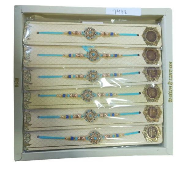 Shree Rakhi 7442Y- Rakhi for Bro Raksha Bandhan Rakhi