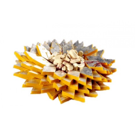 Festival Special Premium (Kesar Kaju katli) Delicious Indian Traditional Sweets To Sweeten Up Your Celebration Best Gift For All Occasions Rakhi,Marriage,Diwali,Holi