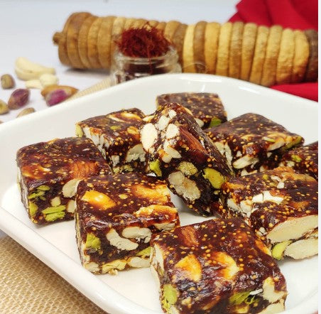 Festival Special Premium (Anjeer Barfi with Dry Fruits) Delicious Indian Traditional Sweets To Sweeten Up Your Celebration Best Gift For All Occasions Rakhi,Marriage,Diwali,Holi