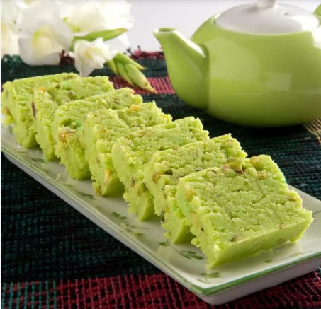 Festival Special Premium (Green Pista Barfi) Delicious Indian Traditional Sweets To Sweeten Up Your Celebration Best Gift For All Occasions Rakhi,Marriage,Diwali,Holi