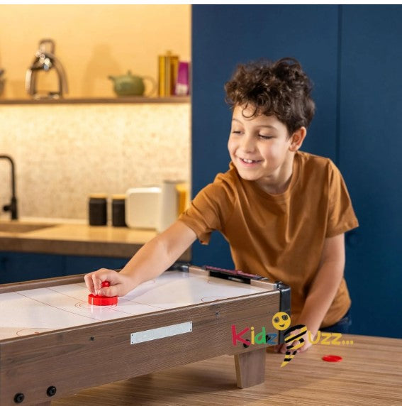 20' Air Hockey Table Game-Wooden Portable Table Game for Kids and Adults