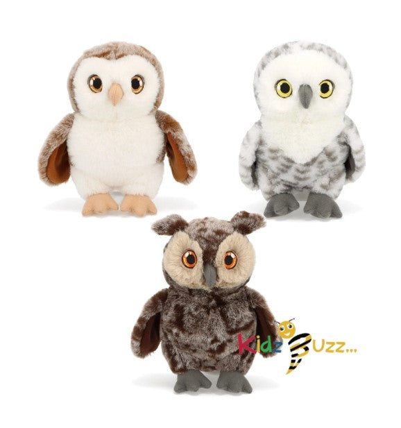 18cm Keeleco Owl Soft Toy 100% Recycled Plush Eco Soft Toy