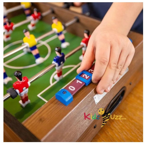 27" Table Top Football Game- Wooden Outdoor Indoor Game for Kids and Adults