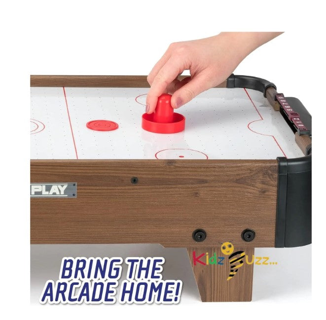 28' Air Hockey Table Game -Wooden Portable Table Game for Kids and Adults