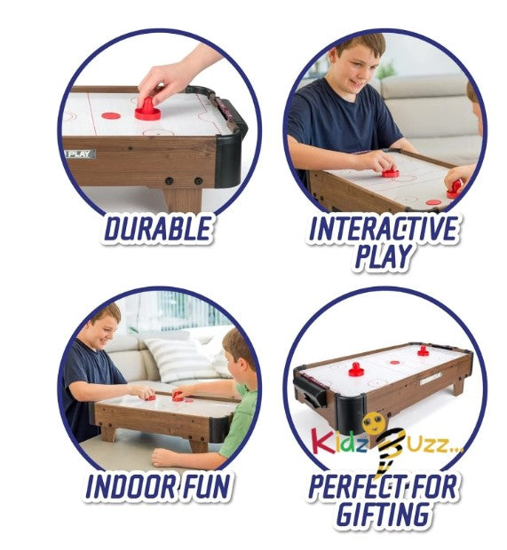 28' Air Hockey Table Game -Wooden Portable Table Game for Kids and Adults