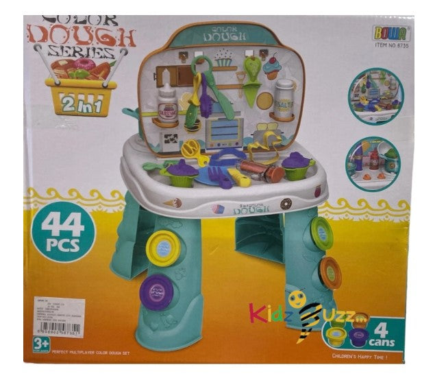 44Pcs Color Dough Series 2in 1 Kitchen Set Toy For Kids
