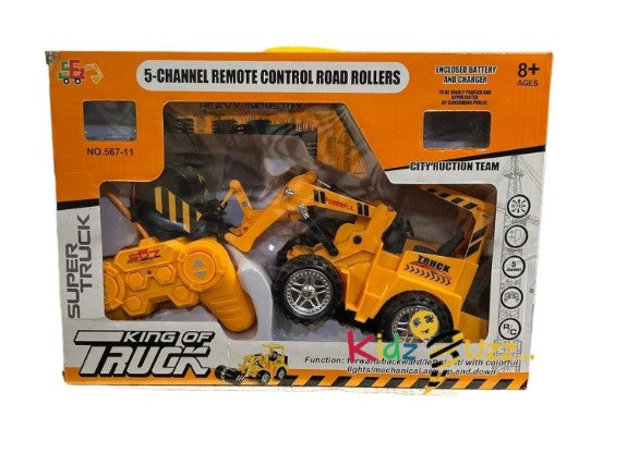 5-Channel R/C Road Rollers Truck Toy For Kids
