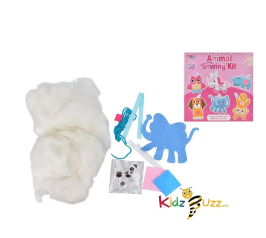 Animal Sewing Kit For Kids (6 Assorted) In Colour Box