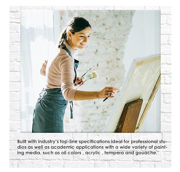 50x60cm Plain White Canvas for Painting Sketching Drawing | Ideal for Oil Paints and Acrylics Plain Canvas for Painting | Canvases for Acrylic Painting | Blank Art Canvas | Art Supply