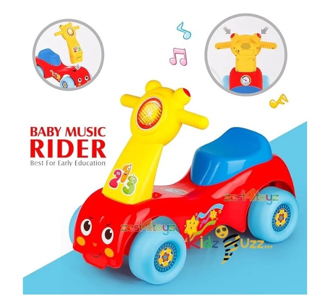 My First Ride On Kids Toy Car- Push Along Baby Walker For 18+ months