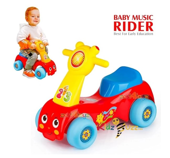 My First Ride On Kids Toy Car- Push Along Baby Walker For 18+ months