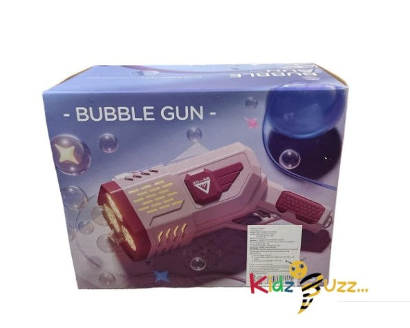 Big Bubble Machine Gun - Automatic Bubble Gun with Bubble Solution/Lights
