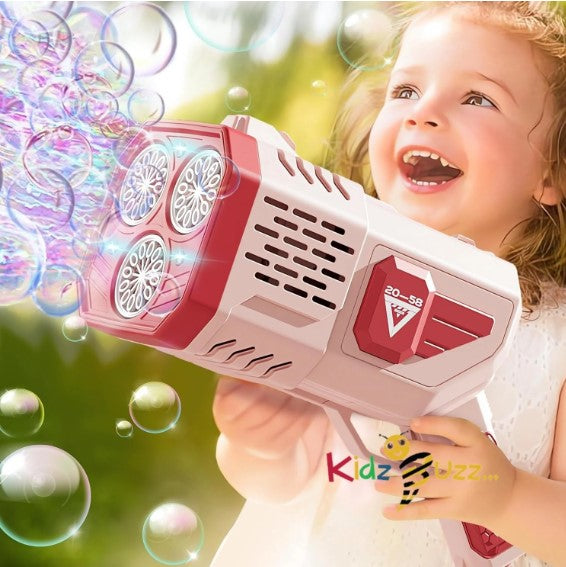 Big Bubble Machine Gun - Automatic Bubble Gun with Bubble Solution/Lights