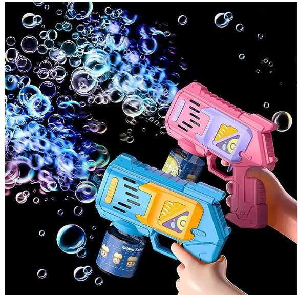Ultimate Bubble Machine Gun for kids is The Fairy Tale LED Bubble Machine with Automatic Jets