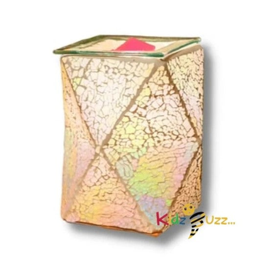 Pearl Crackle Geometric Wax Warmer