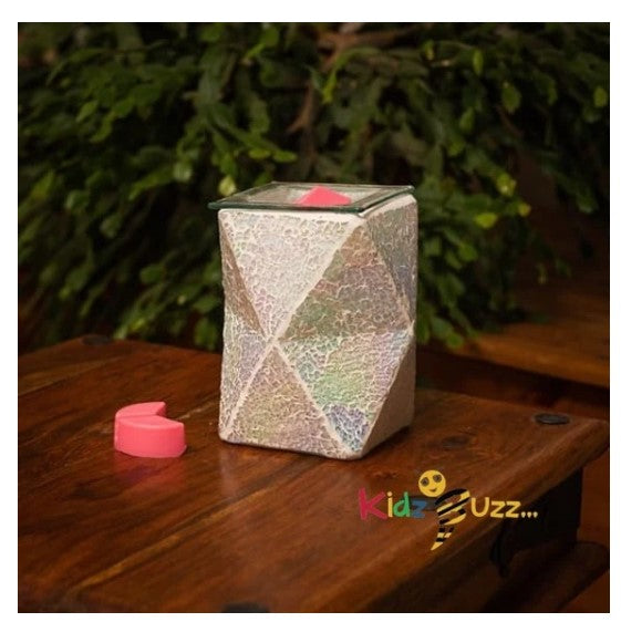 Pearl Crackle Geometric Wax Warmer