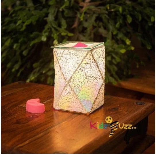 Pearl Crackle Geometric Wax Warmer