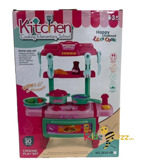 30Pcs Kitchen Cooking Play Set- Pretend Play Set