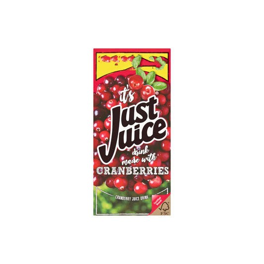Just Juice Cranberries 1 Ltr X 8