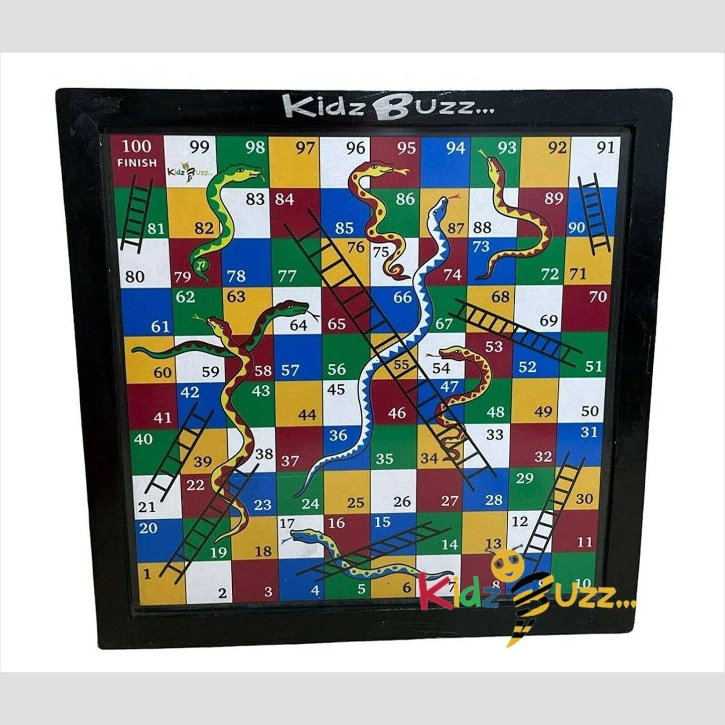Ludo, Snakes & Ladders Board Game Wooden 45X45CM