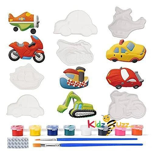 Plaster Painting Crafting Set Vehicles