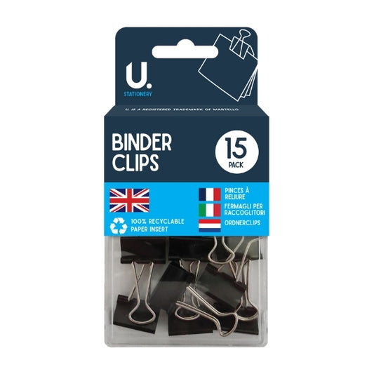 Binder Clips 15pk