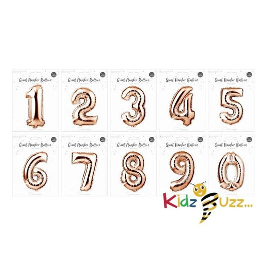 Rose Gold Foil Number Balloon 65cm