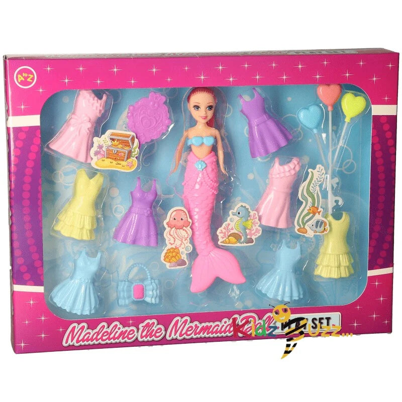 Mermaid Doll Play Set For kids - Pretend Play Set(4 Assorted)