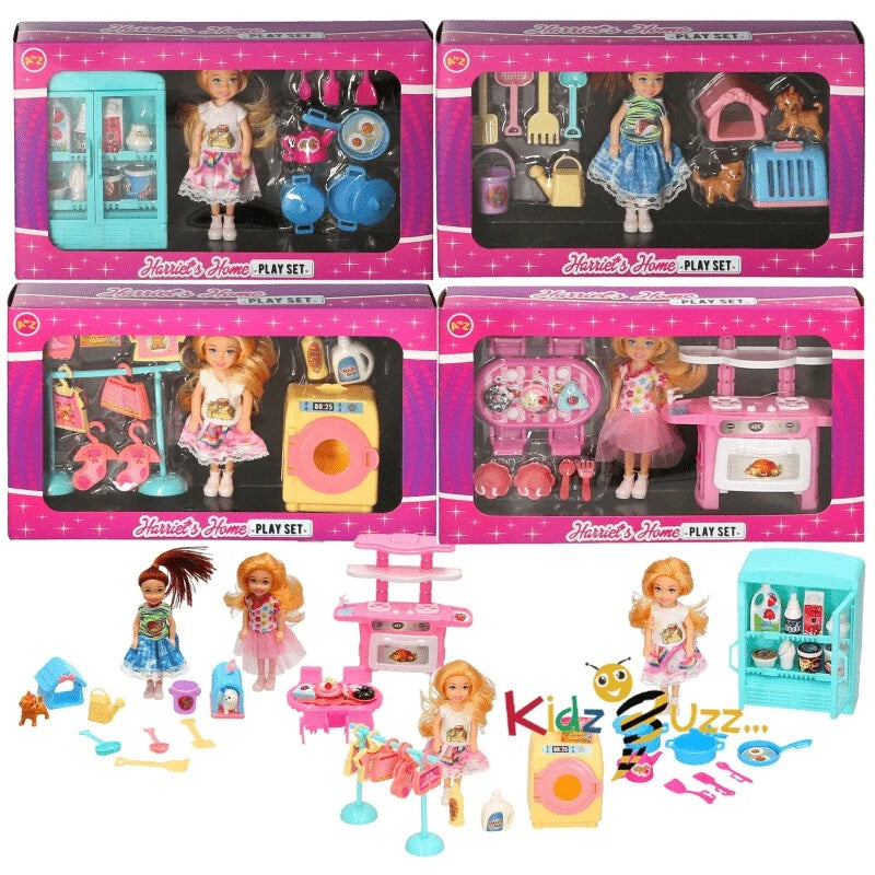 Harriets Home Play Set( 4 Assorted)