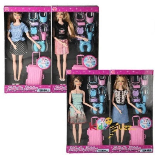 Teen Doll With Case (4 Assorted) Toy For kids
