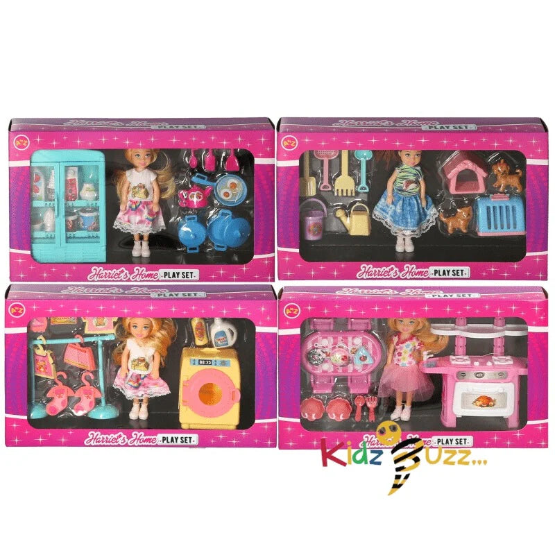 Harriets Home Play Set( 4 Assorted)
