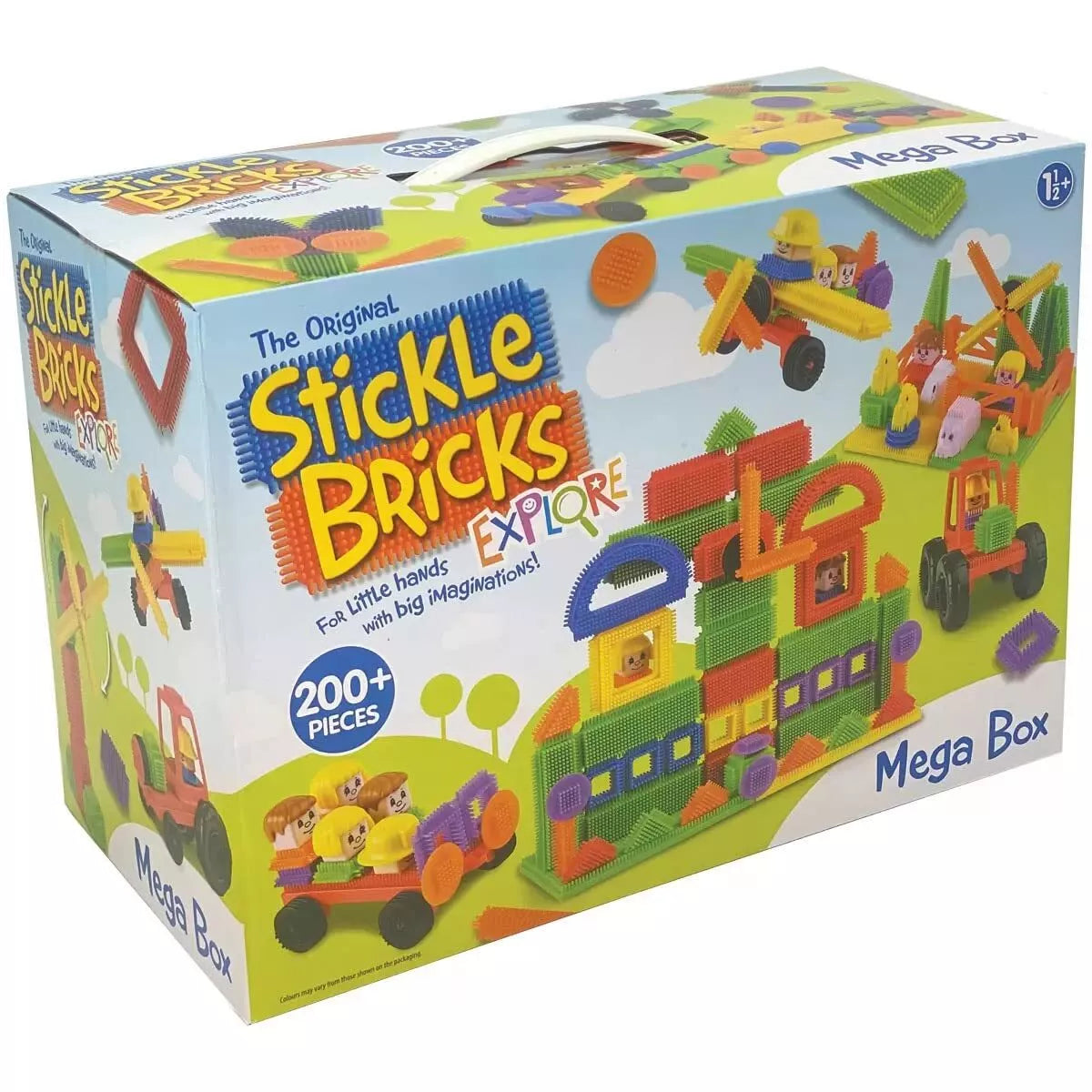 Stickle TCK14000 Bricks Big Builder Construction Set -200 Pieces, For 18 Months+