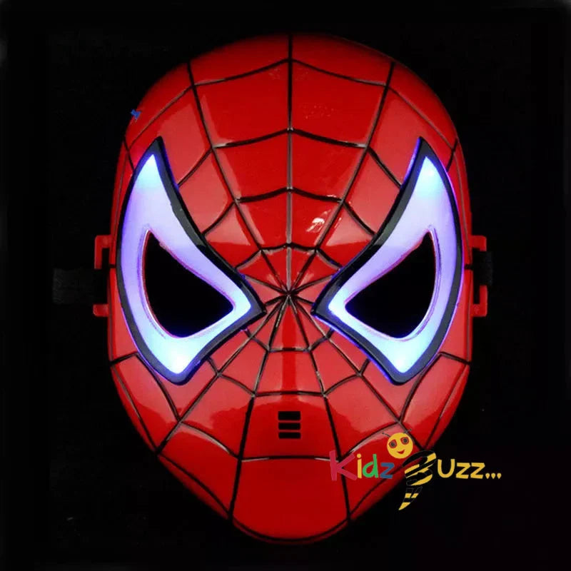 Spiderman Mask With Light & Music Boys Kids Adults Fancy Dress Superhero Cosplay Accessory