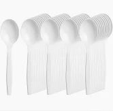 Pack Of 100 Reusable & Washable Spoons Set