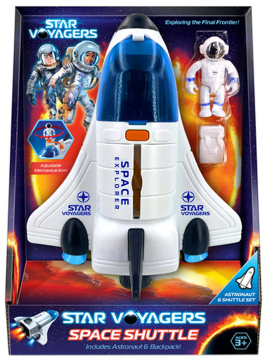 STAR VOYAGERS SPACE SHUTTLE - SPACE MOON STARS SPACEMAN VEHICLE ROCKET