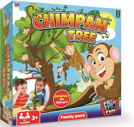 HTI CHIMPAN TREE GAME ANIMAL JUNGLE SAFARI TOY GAME FUN PLAY HANG