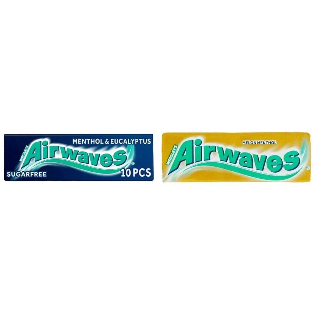 Mix Pack of Wingley's Airwaves Menthol & Eucalyptus & Melon Menthol (Pack of 30)