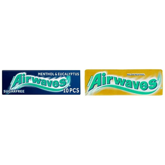Mix Pack of Wingley's Airwaves Menthol & Eucalyptus & Melon Menthol (Pack of 30)