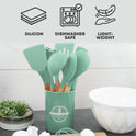 12pcs Silicon Utensil Set Green - Kitchenware