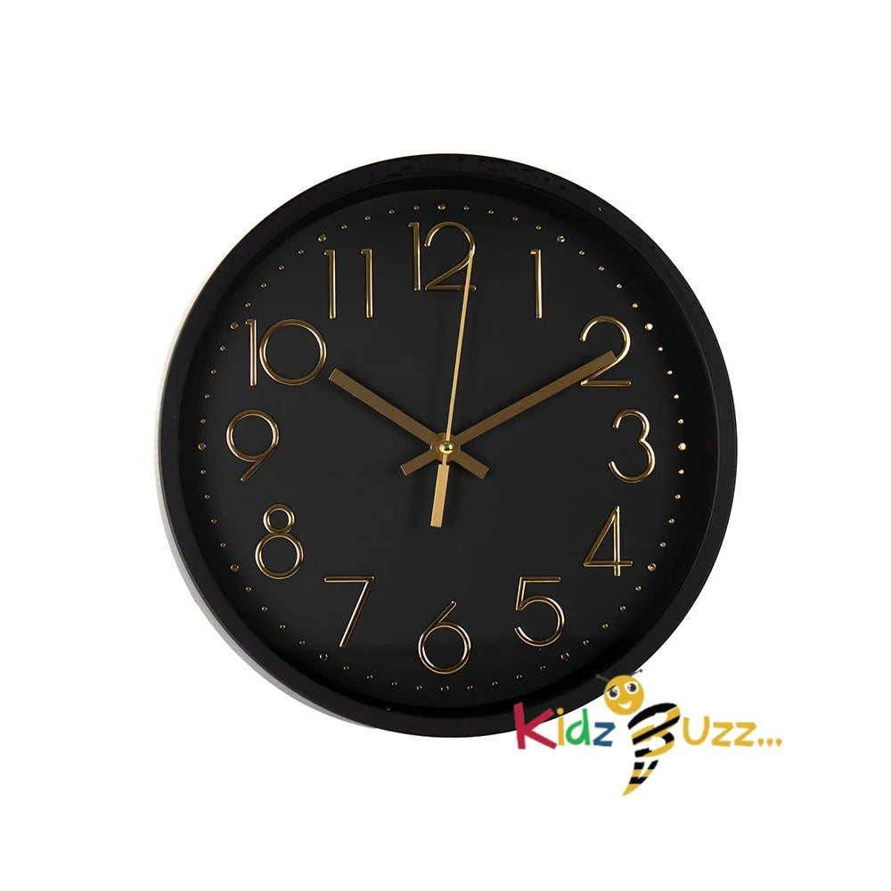 Durane Wall Clock 30cm Black - Home Accessories