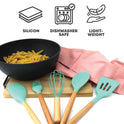 5pcs Silicon Utensil Set Green - Kitchenware Gadgets