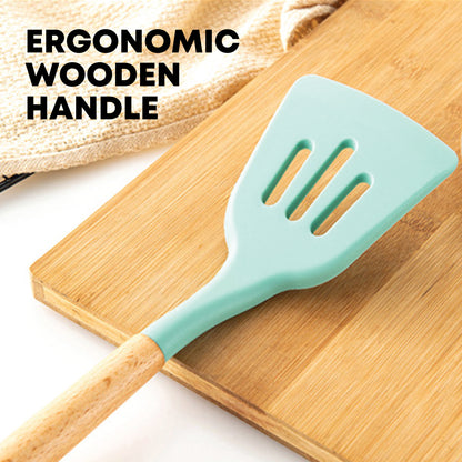 5pcs Silicon Utensil Set Green - Kitchenware Gadgets