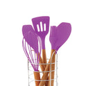 5pcs Silicon Utensil Set Purple - Kitchen Utensils Set