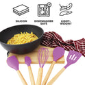 5pcs Silicon Utensil Set Purple - Kitchen Utensils Set