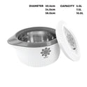 3pcs Milton Insulated Hot Pot Set 3pc - White 5-7.5-10L