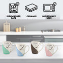 4pcs Mug Set Smile - 360ml Microwave Mug