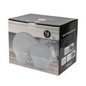 16Pcs Glazed Dinner Set Ash Grey 0.5L-0.75L